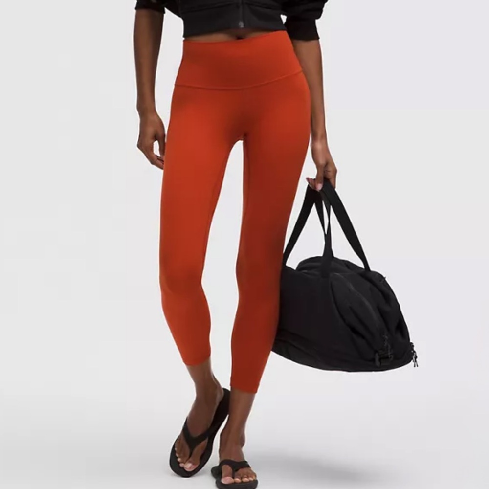 NWT Lululemon Athletica Align hr legging pant 25” sz 4, Autumn rust